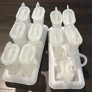 Tupperware Ice Pop popsicle Mold Set freezer vintage set